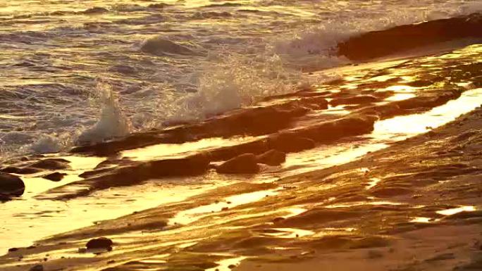 大安斯海滩,日落之浪-团圆岛