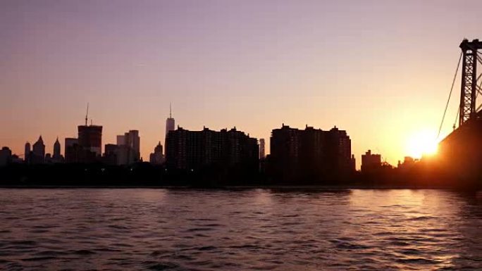 纽约天际线: 东河景