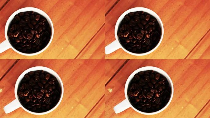 用来煮新鲜咖啡的烘培咖啡豆
