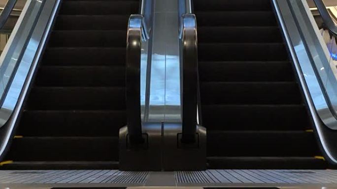 上下移动自动扶梯空境拍摄上下电梯