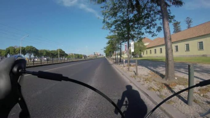 POV在葡萄牙里斯本骑自行车