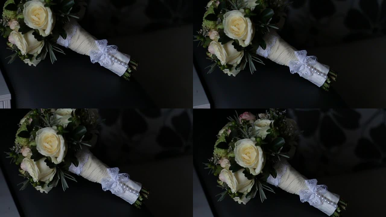 白玫瑰婚礼花束