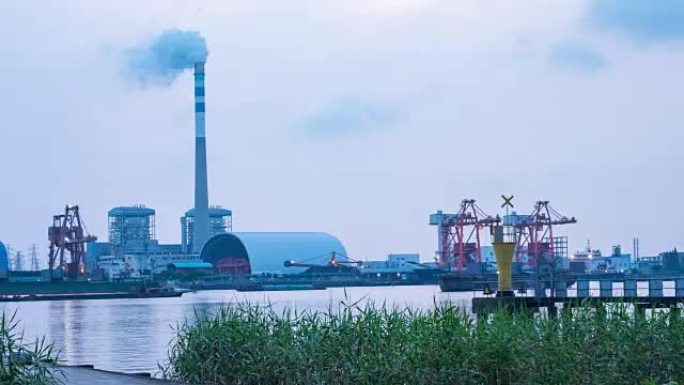 燃煤电厂烟囱污染废气排放变暖化工火电