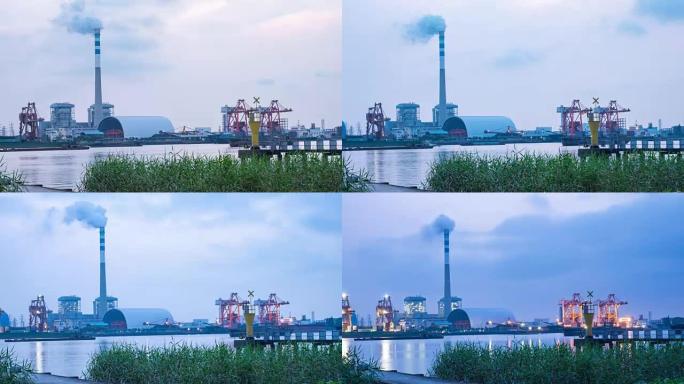 燃煤电厂烟囱污染废气排放变暖化工火电