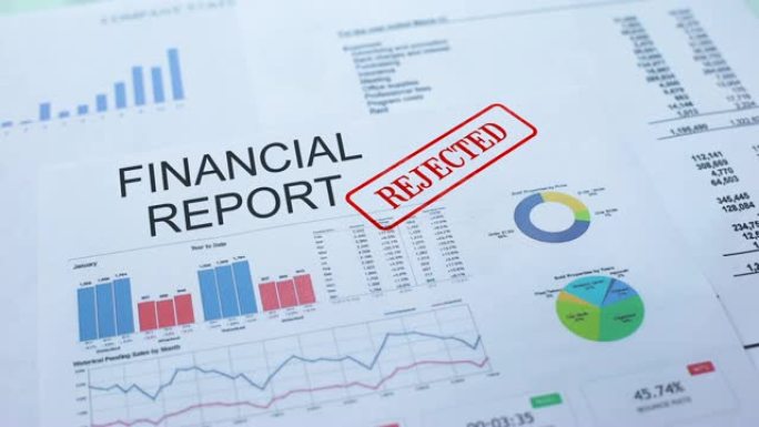 财务报告被拒绝，官方文件上加盖印章，统计