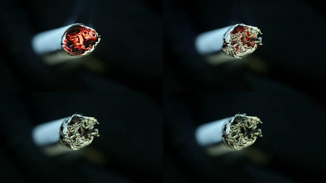 香烟燃烧烟气抽烟后果烟草烟雾国外吸烟危害