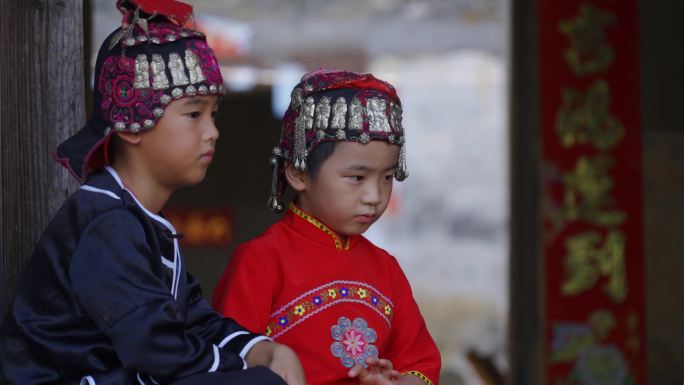 客家小孩客家服饰玲帽