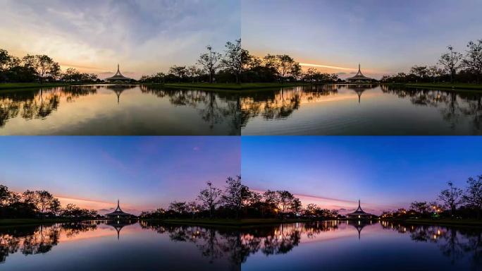 4k延时: 苏銮公园是曼谷市的地标