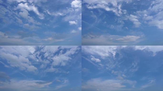 4K: 美丽的普遍云景背景，时间流逝