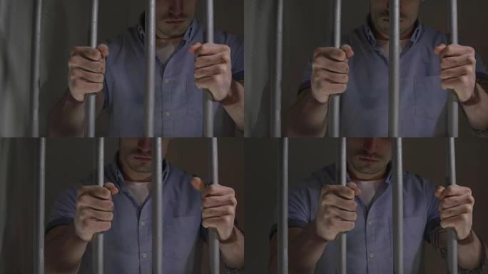 4K DOLLY: 关押在监狱/牢房中的男性囚犯