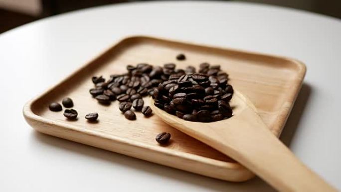 咖啡豆的镜头咖啡豆