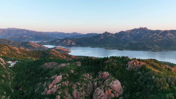 航拍崂山水库