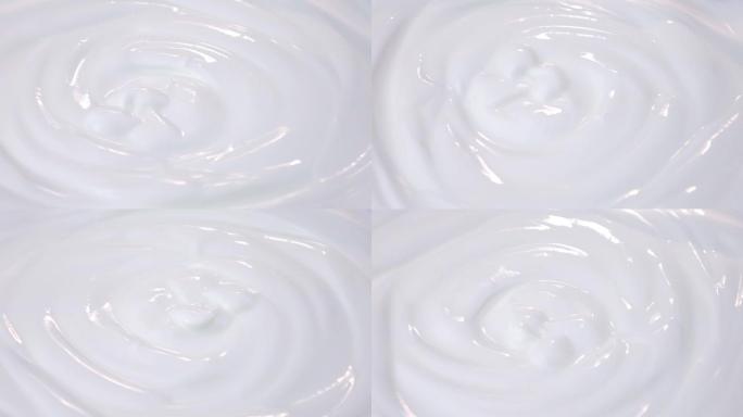 4k中旋转的酸奶视频