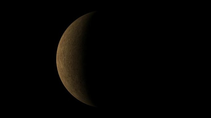 水星行星圆形可循环元素与亮度哑光隔离