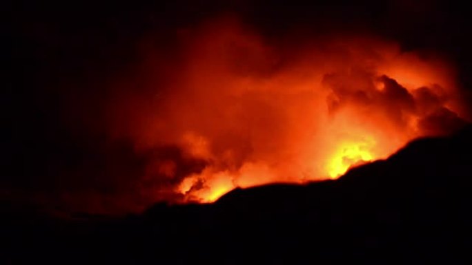 夏威夷国家公园火山爆发的视频