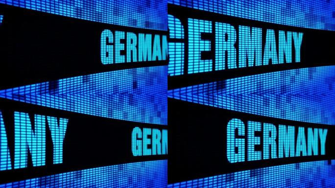 德国侧文本滚动发光二极管墙板显示标牌