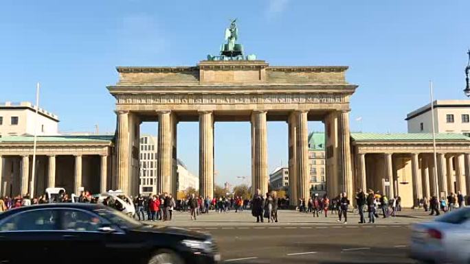 柏林的勃兰登堡，时间流逝
