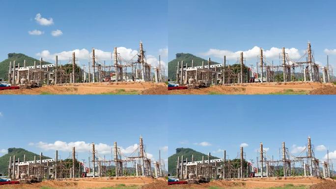 延时: 建筑工地