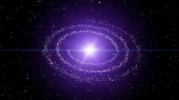 螺旋星系3D动画三维动画银河宇宙粒子螺旋
