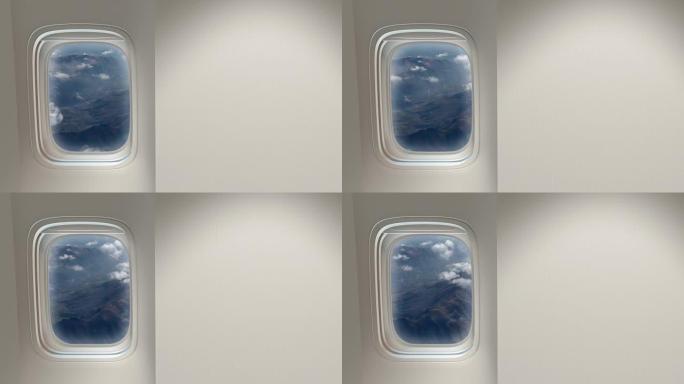 飞机窗窗口窗外