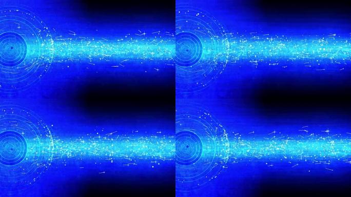 圆形旋转抽象背景，可循环，蓝色
