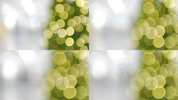 Out of Focus Circle light Bokeh背景，黄色Bokeh