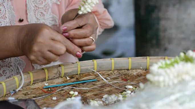 茉莉花戒指花茶制作工艺品手串手工业