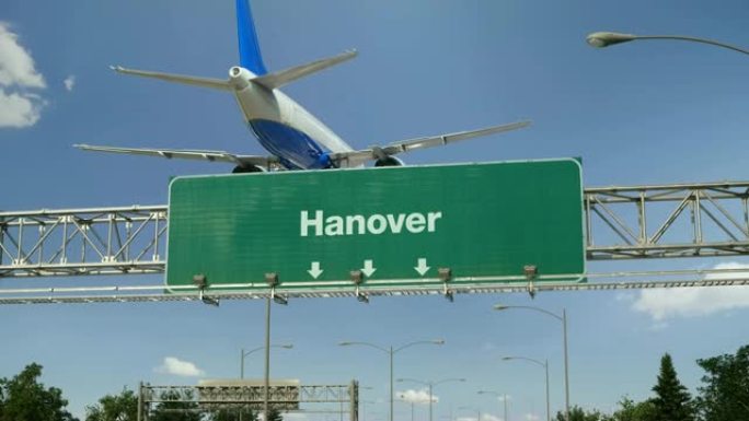 飞机着陆汉诺威
