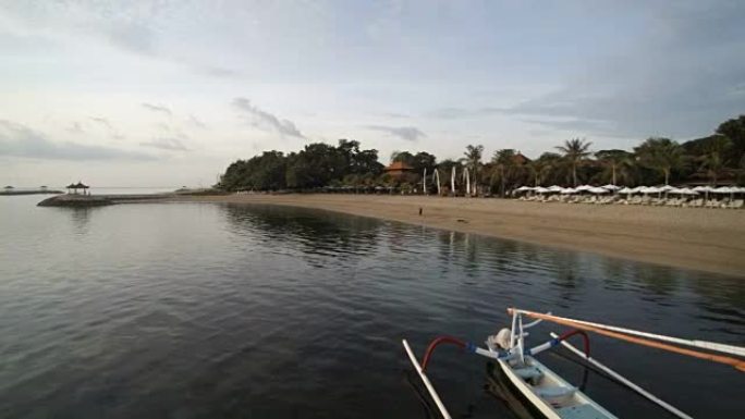 Jukung Boat,沙努尔,巴厘岛,印度尼西亚海岸线