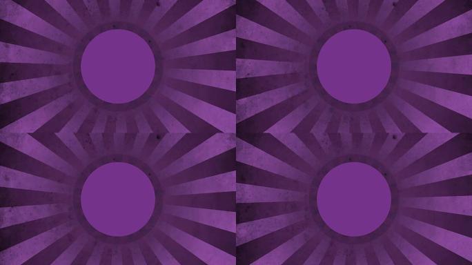 圆形紫色复古循环背景4K