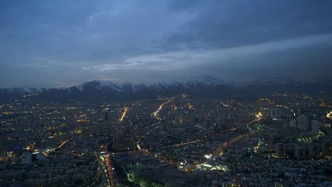 夜间德黑兰市夜间德黑兰市