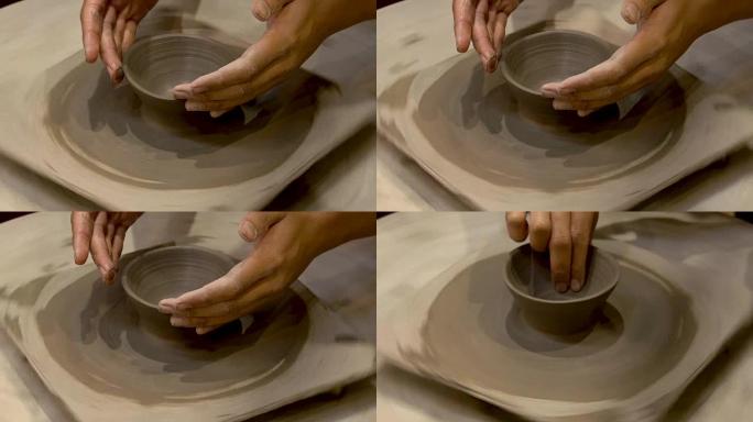 泰国当地泰国人手工制作的4k陶器
