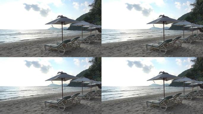 美丽的自然与热带海滩和大海