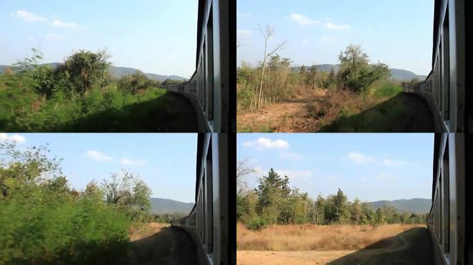 1920x1080格式的视频铁路运输和景观。