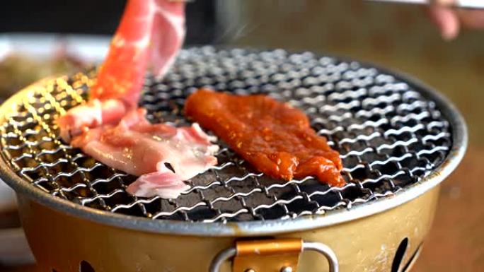 木炭烧烤猪肉 (烤肉)-韩国风格