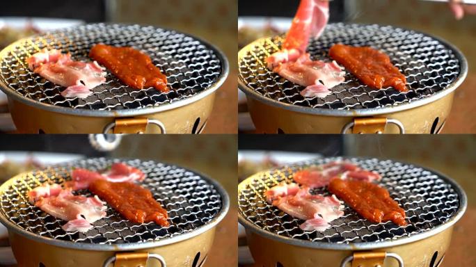 木炭烧烤猪肉 (烤肉)-韩国风格