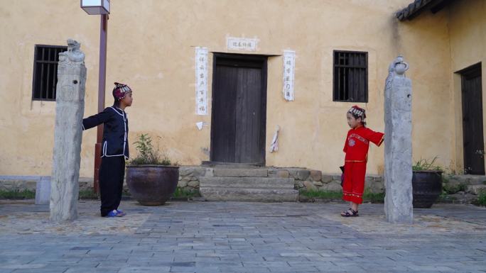 客家小孩客家服饰玲帽