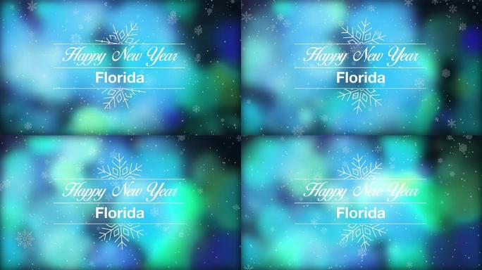 佛罗里达新年快乐佛罗里达新年快乐