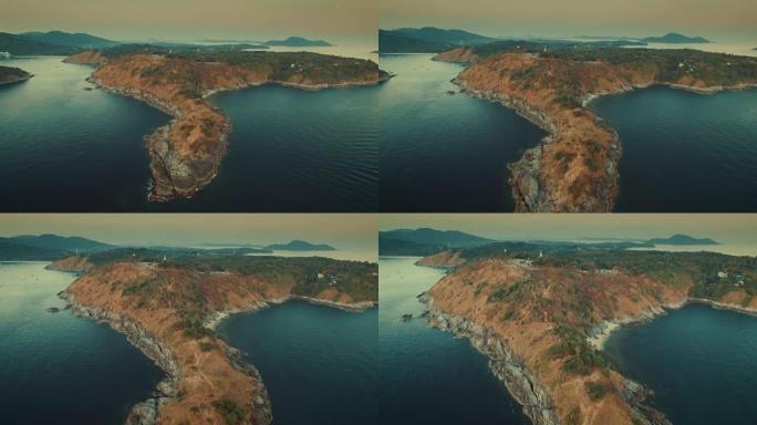 普吉岛Promthep cape vantage point的鸟瞰图