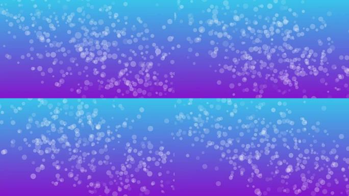 蓝紫色渐变背景的可循环粒子4K