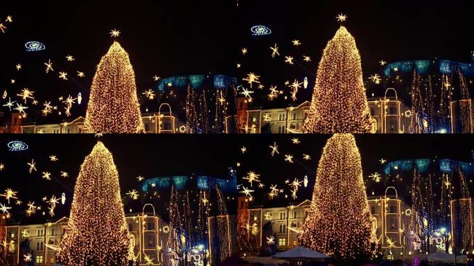 卢布尔雅那的圣诞灯