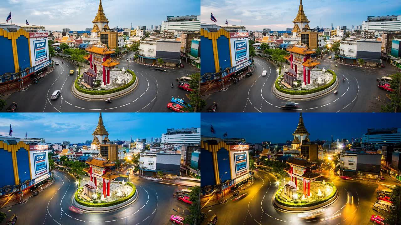 TL LD D2N Odean circle chinatown曼谷，泰国，大门是唐人街的一个地标性