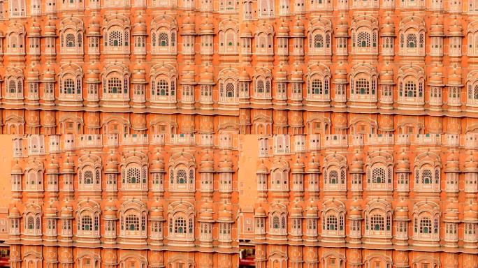 Hawa Mahal(风之宫或风之宫)是印度斋浦尔的一座宫殿。宫殿坐落在城市宫殿的边缘，斋浦尔，并延