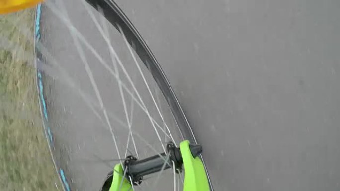 自行车上的自行车车轮