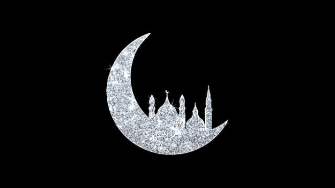 月亮动画中的清真寺