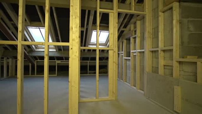 新建房屋的内部木制品/螺柱墙框架