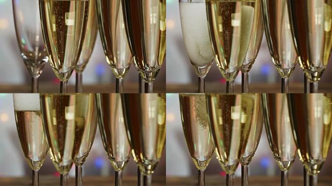 Pouring Champagne for Party Event