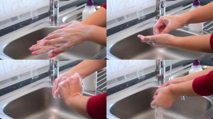 新型冠状病毒肺炎冠状病毒爆发期间洗手