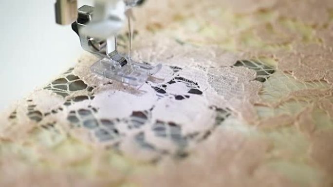 自动缝纫机特写实拍视频
