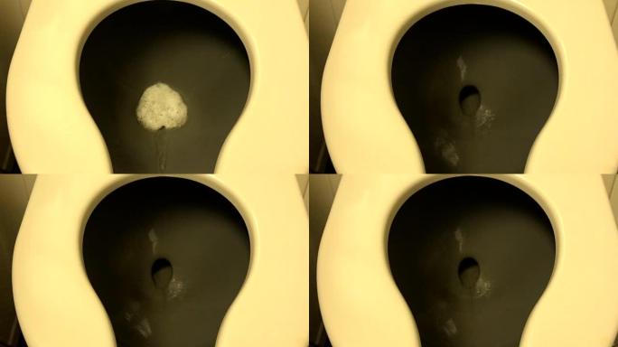 马桶冲水排水厕所漩涡图案